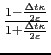 $
\frac{1- \frac{\Delta t \kappa}{2 \varepsilon}}
{1+ \frac{\Delta t \kappa}{2 \varepsilon}}
$